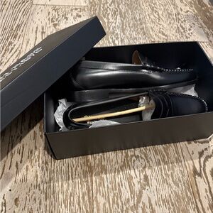 Never Work Bass Weejuns Black Leather Loafers